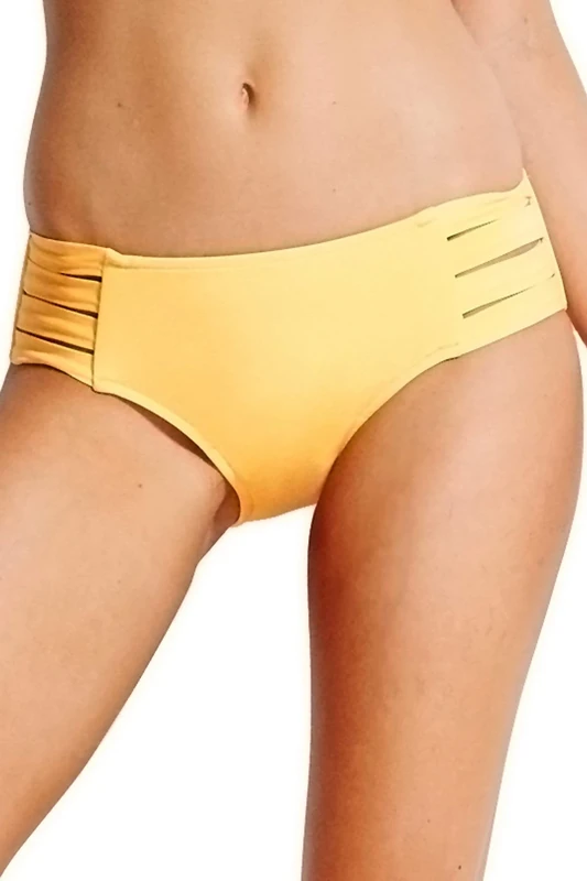 Seafolly Women's Active Multi Strap Hipster Bikini Bottoms, Yellow (Buttercup Buttercup), 3 UK