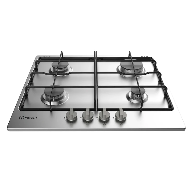 Indesit Built in THA642IXI 60cm 4 Zone Gas Hob - Stainless Steel