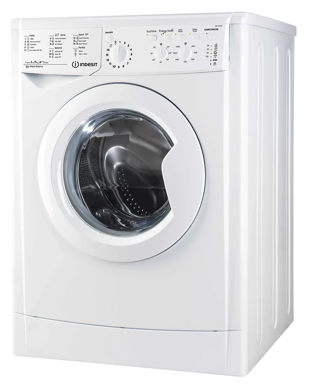 INDESIT IWC71252E EcoTime 7kg 1200rpm Freestanding Washing Machine - White