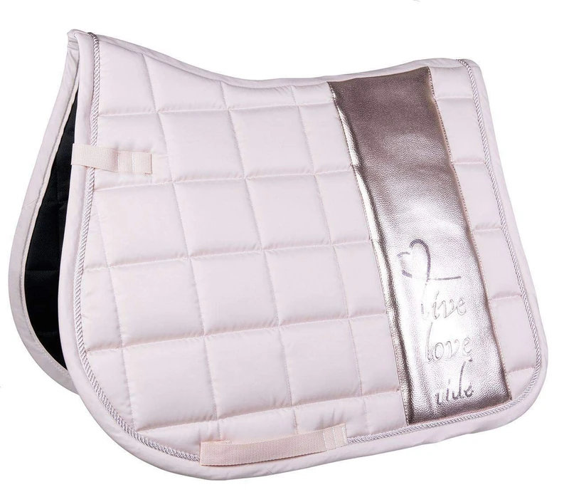 HKM 4057052305085 Saddle Cloth -Metallic-3800 Rosapony Dressage