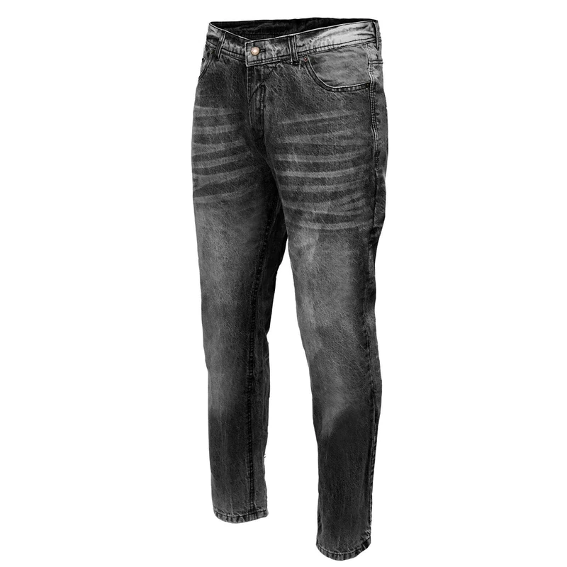 Milwaukee Leather MDM5001 Men's Black Armored Denim Jeans Reinforced with Aramid by Dupont Fibers - 42 - Image 1
