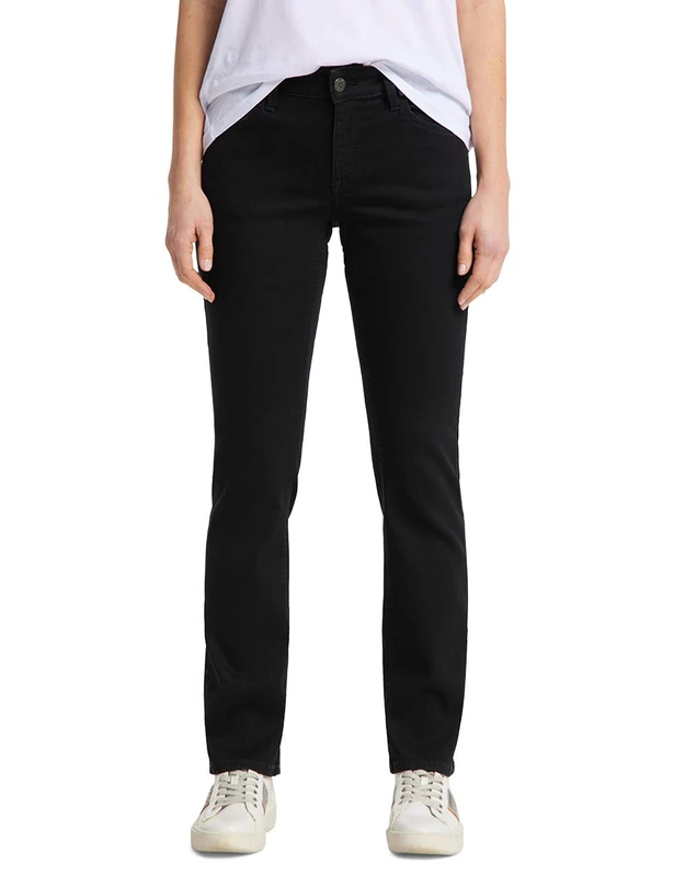 MUSTANG Women's Julia Straight Jeans - Black - W33/L30
