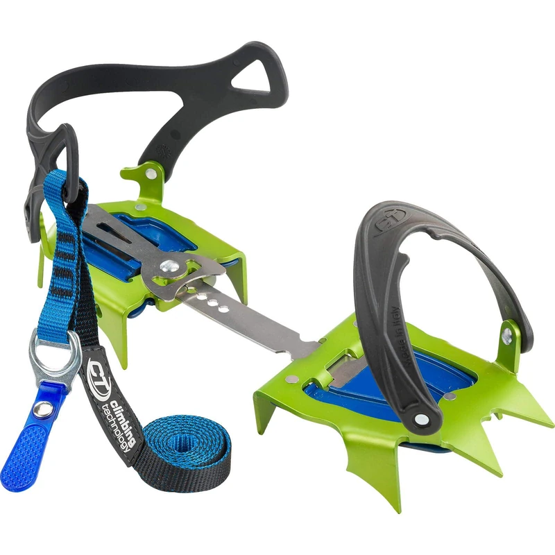 Climbing Technology Snow Flex Classic, Unisex Crampon - Adult, Green, Adjustable Size