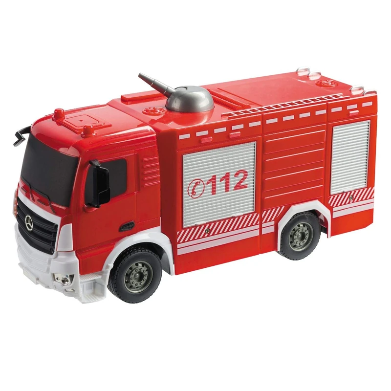 Mondo - Mercedes Antos Fire Fire Truck Samu 63516, Red, 1:26