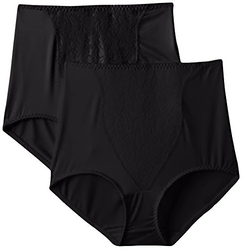 Bali Light Control Lace Panel Brief 2-Pack