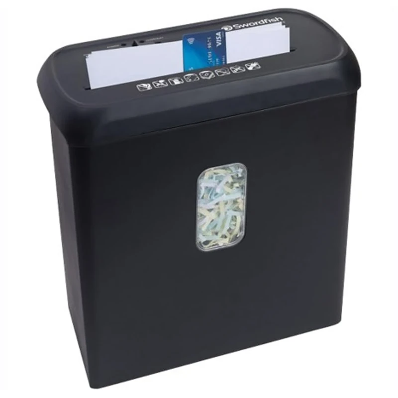 Swordfish 40357"600XC-P4" Cross Cut Paper/Document Shredder,Black