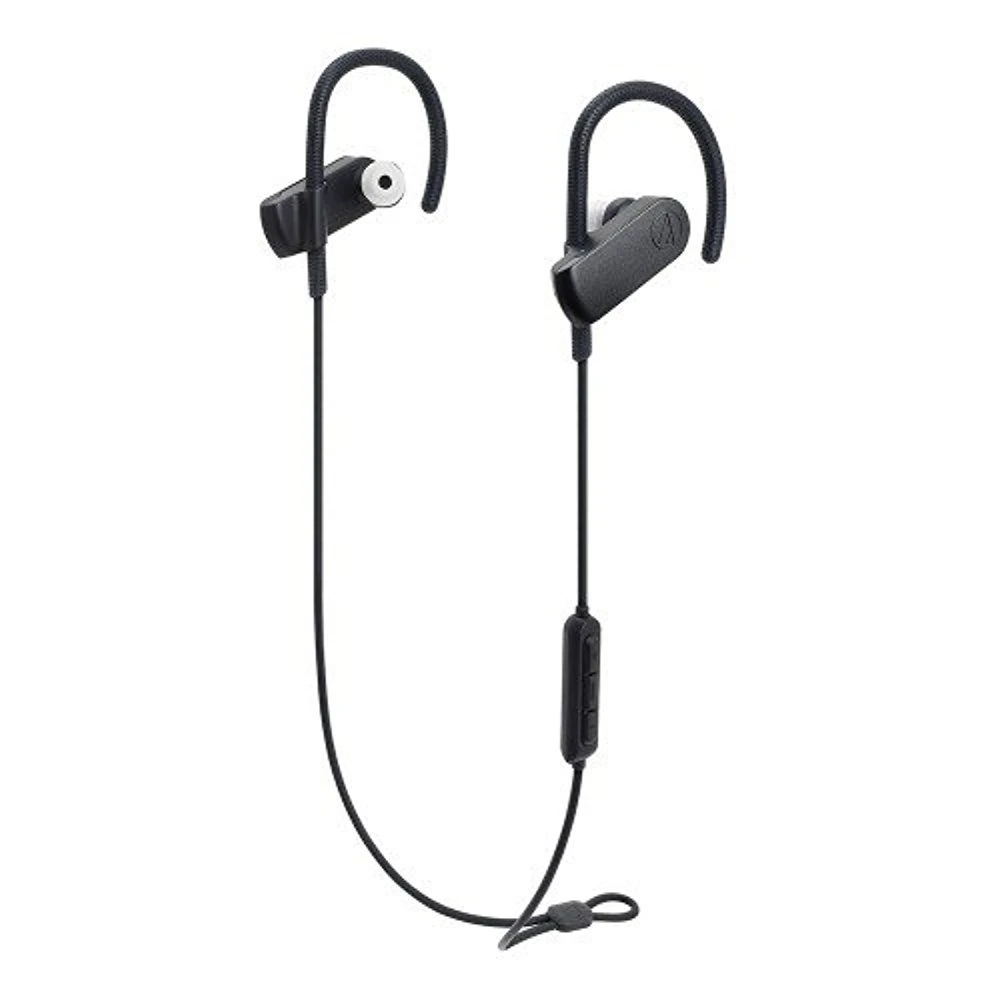 Audio-Technica ATH-SPORT70BTBK Wireless Bluetooth connection Earbuds Headphones Black