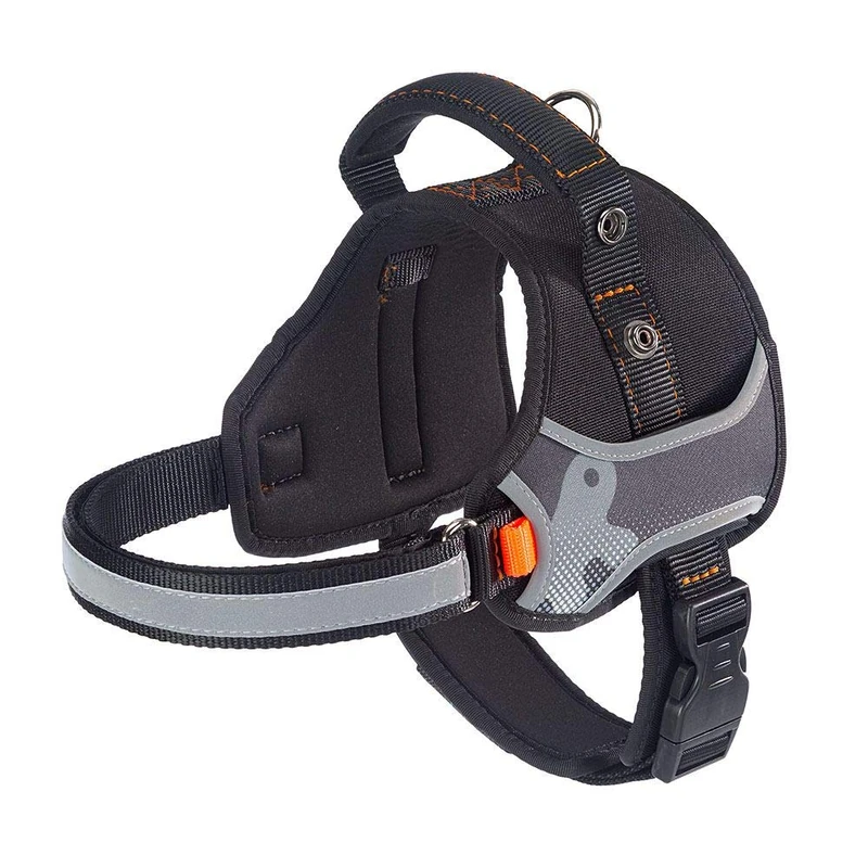 Ferplast Dog Harness HERCULES SMALL, Adjustable, Padded, Resistant, Scratchproof, Visible in the Dark, with Handle