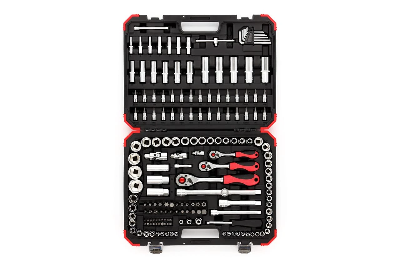 Gedore R45603172 Socket Set Drive 172 Piece, Black/Red, 1/4 Zoll, 5/16 Zoll, 3/8 Zoll, 1/2 Zoll