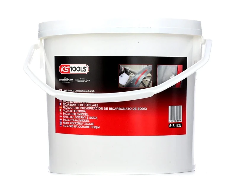 KS Tools Soda Blasting Agent 5 kg 515.1923 I < 0.5 mm Sieve Fraction I Environmentally Friendly Cleaning Agent with Baking Soda for Cleaning and Removing Paints or Varnishes