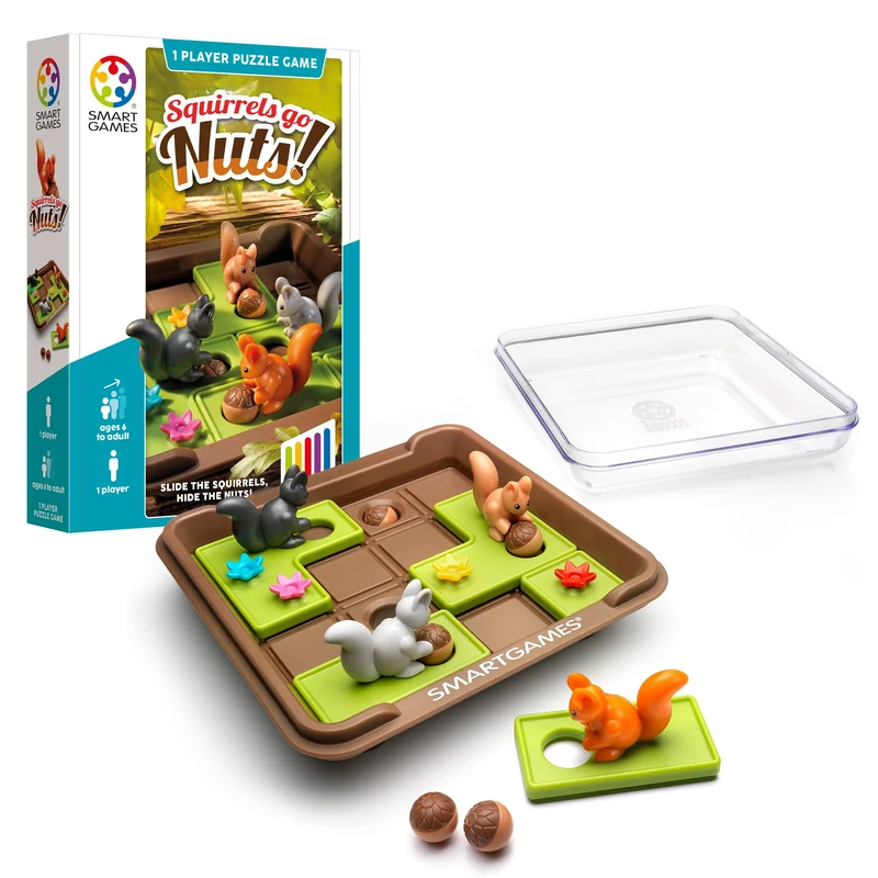 SmartGames - Squirrels Go Nuts! 1 Player Puzzle Game