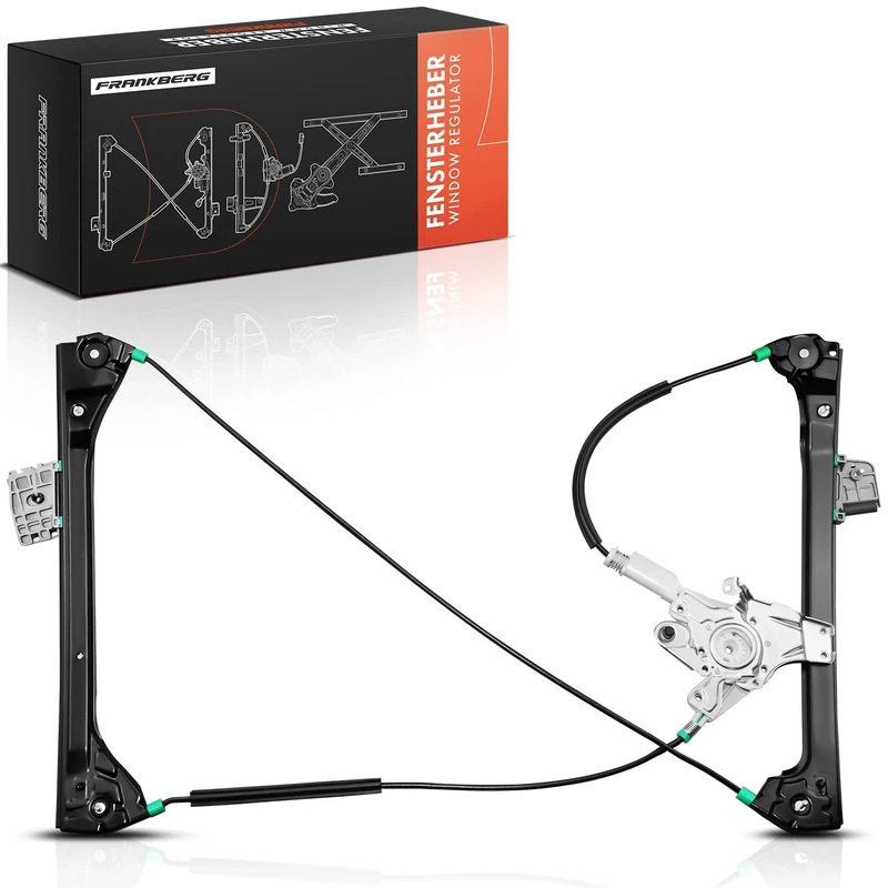 Frankberg Electric Window Regulator Front Right Without Motor Compatible with 3 Series E46 All Engine Coupe 1999-2006 3 Series E46 All Engine Convertible 1999-2006 Replace# 51338229106