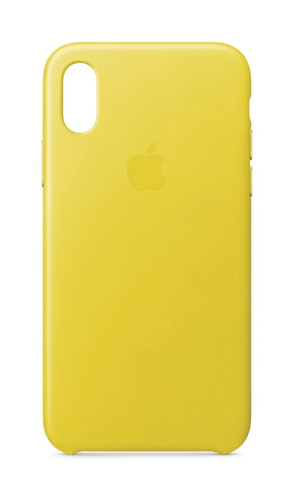 Apple MRGJ2ZM/A Leather Case for iPhone X - Spring Yellow