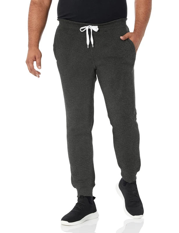 Southpole Men's 1570 Basic Active Fleece Jogger Sweatpants, New Heather Charcoal, 3X-Large