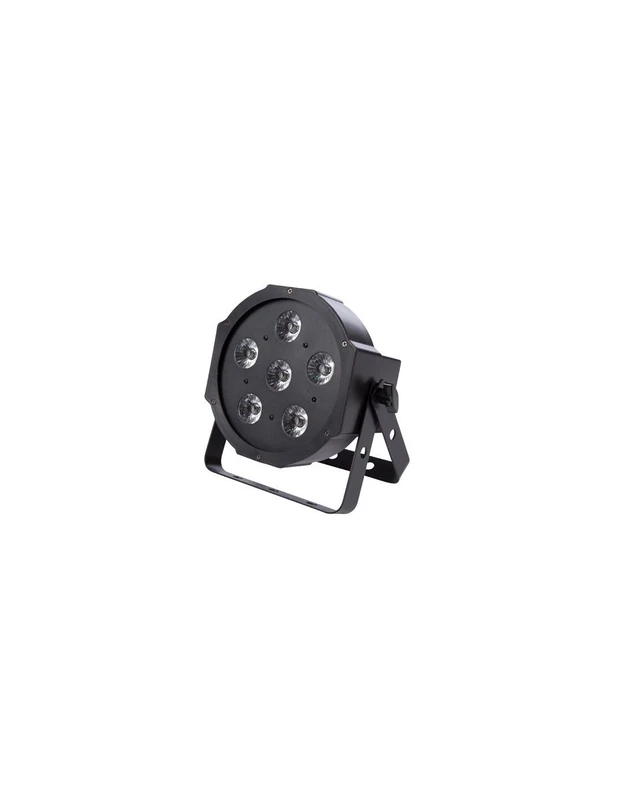 HQ-Power HQLP10006 A, Par - 6 x 3 W UV LED, Plastic, 20 W, 2G7, Black, 25 x 24 x 15 cm
