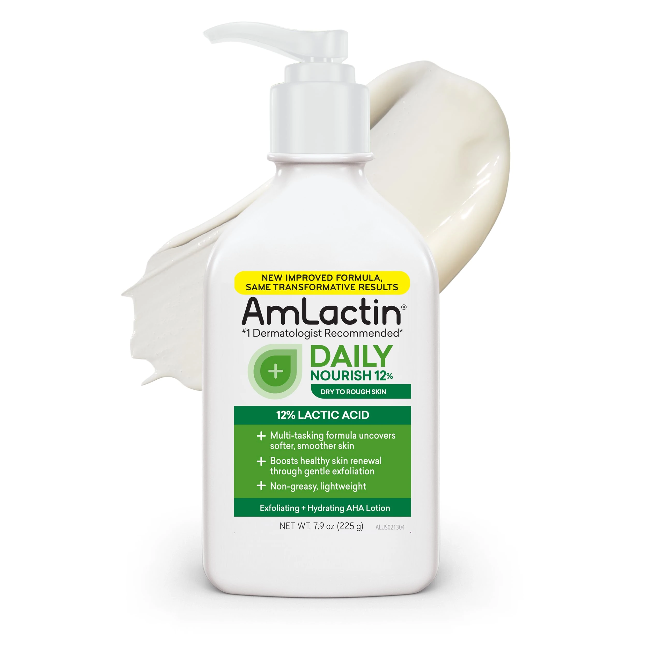 AmLactin Daily Moisturizing Body Lotion | Instantly Hydrates, Relieves Roughness | Powerful Alpha-Hydroxy Therapy Gently Exfoliates | Smooths Rough, Dry Skin | Paraben-Free 7.9 oz.
