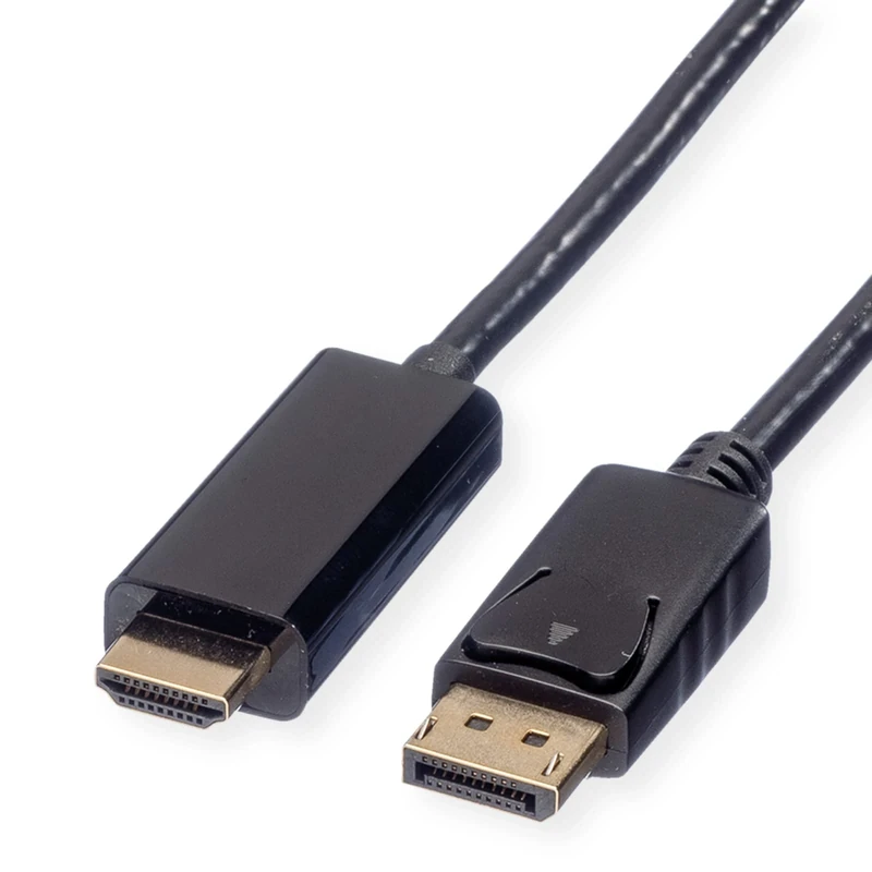 Rotronic 'Roline 11.04.5788 DisplayPort Cable – 3 m DP UHDTV, Male/Male 5 m Black