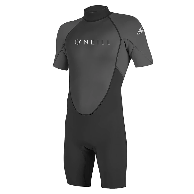 O'Neill Wetsuits Men's Reactor-2 2mm Back Zip Spring Wetsuit, Black/Graphite, L UK