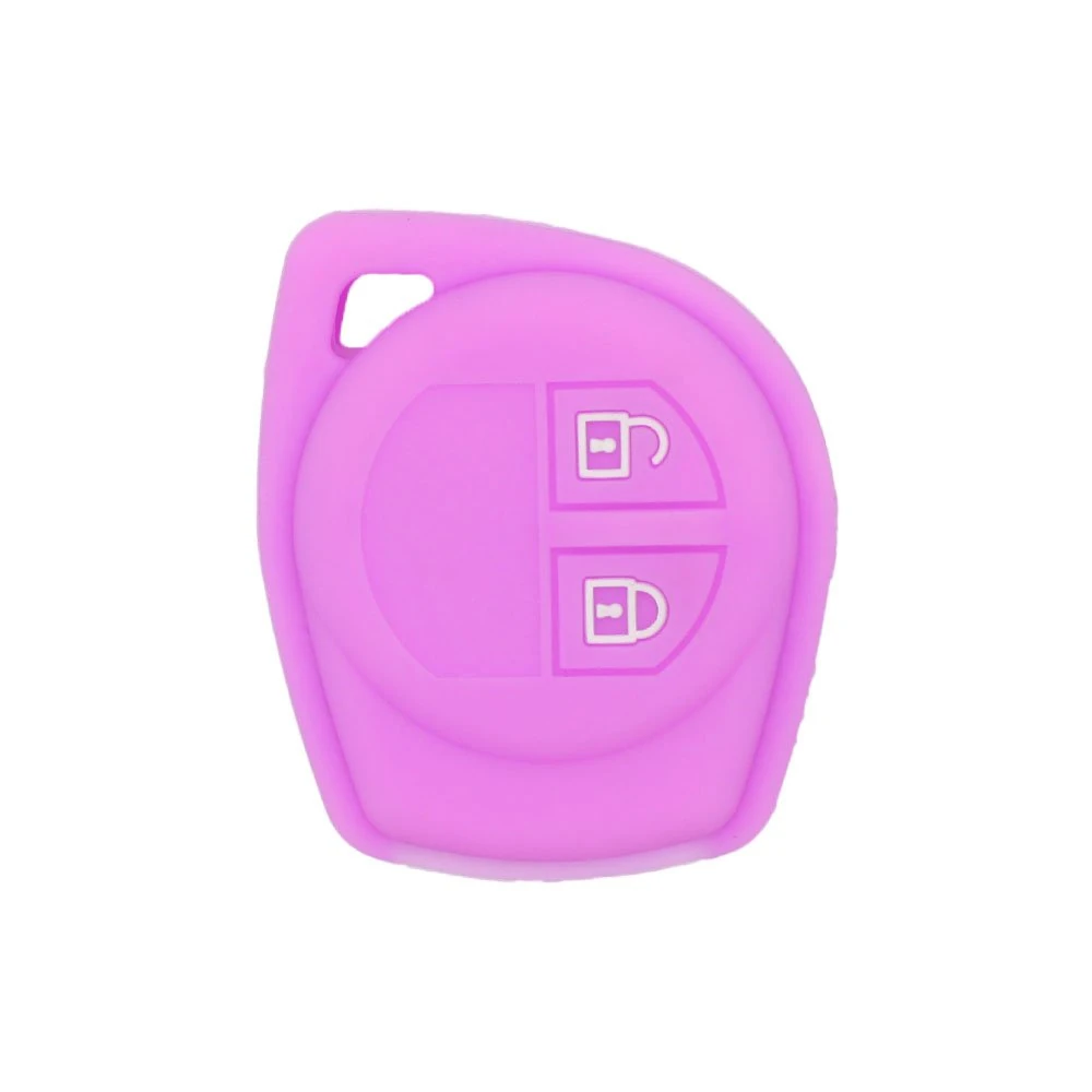 BROVACS Silicone Cover Protector Case Holder Skin Jacket Compatible with SUZUKI 2 Button Remote Key Fob CV4545 Purple