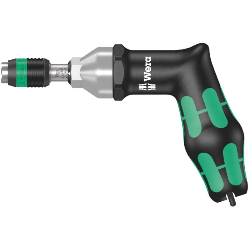 Wera Kraftform Torque Screwdriver Pre-Programmed/Adjustable Pistol Grip (3/3.5) 05074717010 Series 7400 Rapidaptor Quick-Change Chuck 7462 1 Variable 3.0 – 6.0 Nm
