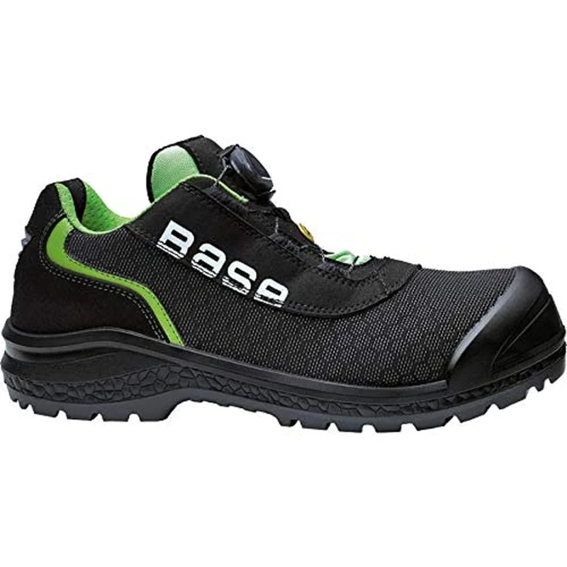 Base Protection B0822 Be-Fit Low Safety Shoe Black/Green, 50