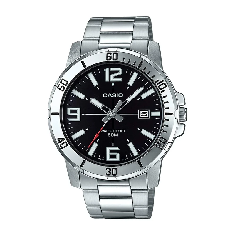 Casio MTP-VD01D-1BV Men's Enticer Stainless Steel Watch - Image 1