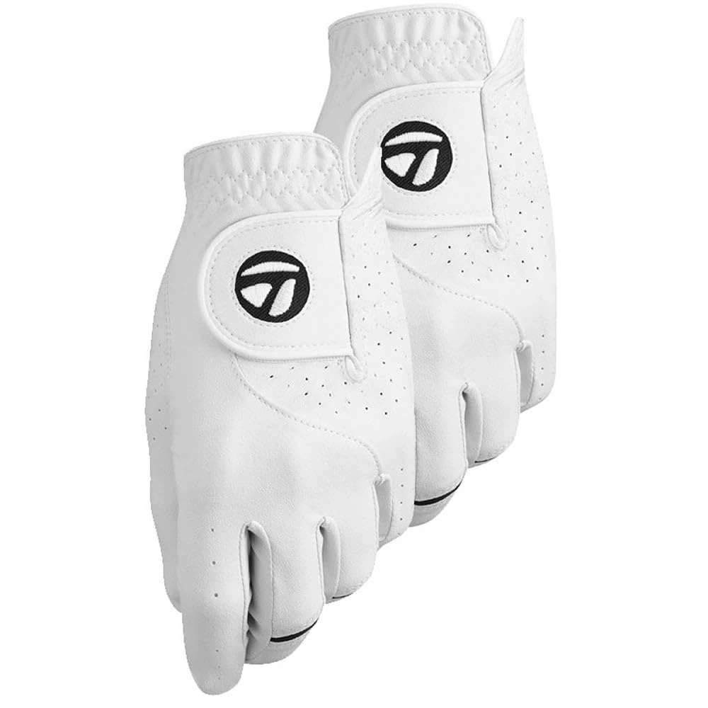 TaylorMade Men's Golf Glove, White, M