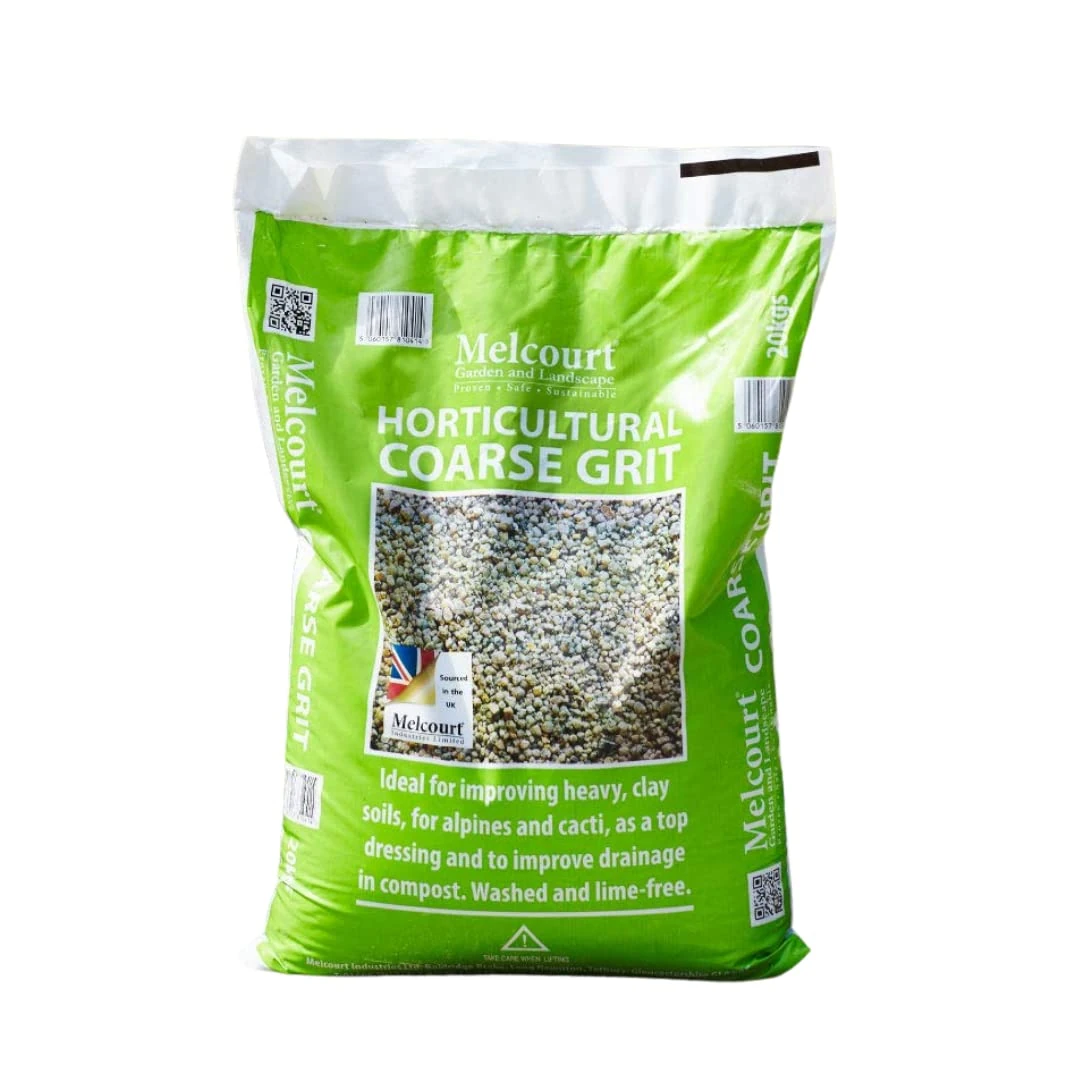 Suregreen Melcourt Horticultural Coarse Grit | 20kg Bag for Gardening, Potting & Soil Drainage | Washed Aggregate for Outdoor Pots, Beds, Planting & Compost Mixes