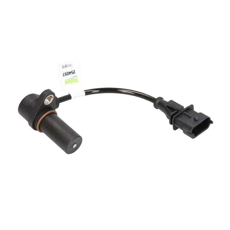 VALEO 254097 Sensor, crankshaft pulse Number of Pins: 3 pins Plug Type: OVAL With cable: YES Probe length: 38 mm Sensor technology: INDUCTIVE
