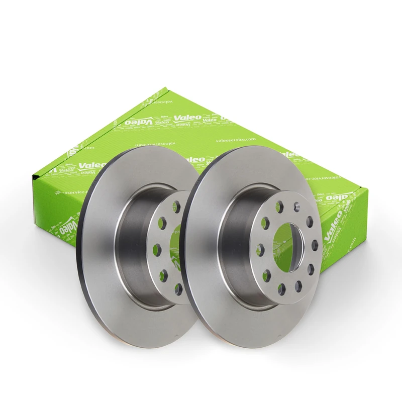 VALEO - Oiled brake discs - 197544 - Box of 2 solid discs - Rear axle - Similar to OE design and quality - Valeo, Braking expert since 1923 - Image 1