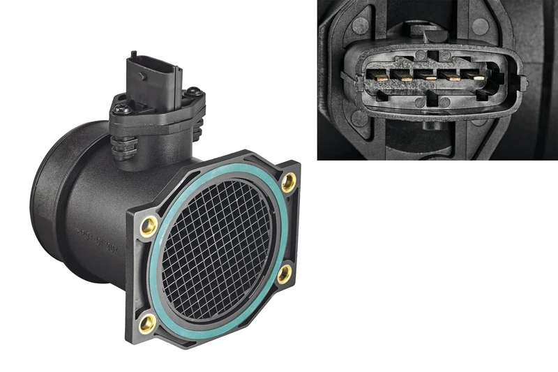 VALEO 253740 Air Mass Sensor Number of pins: Plug type: OVAL Integrated air temperature sensor: YES Mounting type: BOSCH - Image 1