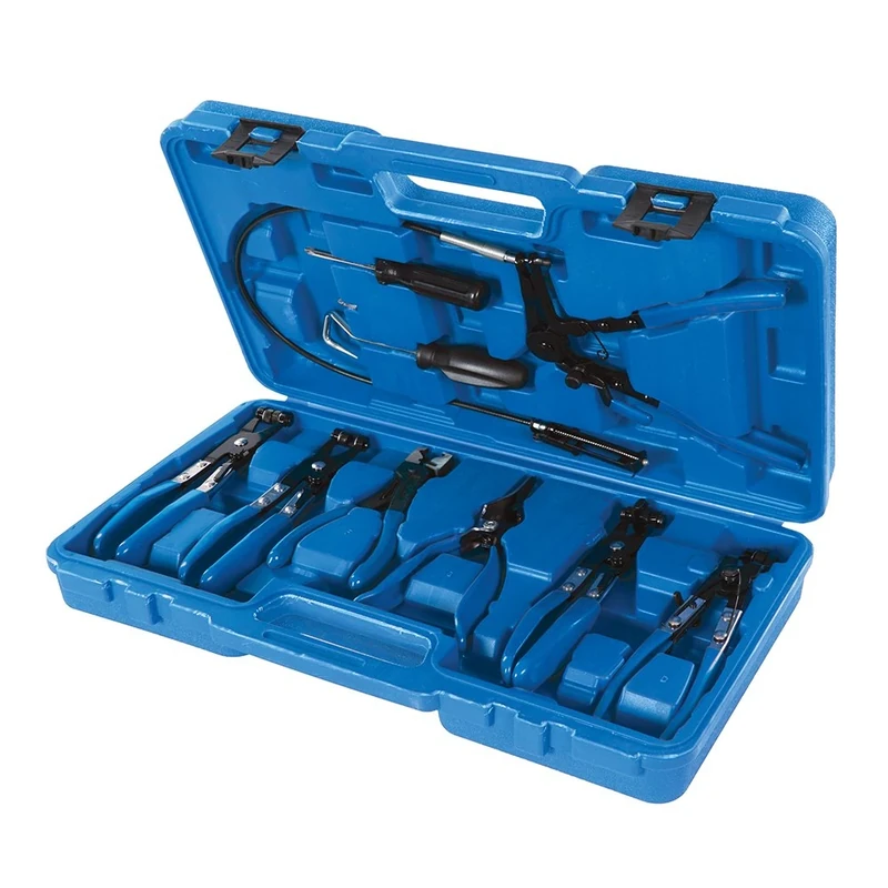 Silverline Hose Clip Removal Tool Set 9pce 18 - 54mm (984748), Blue