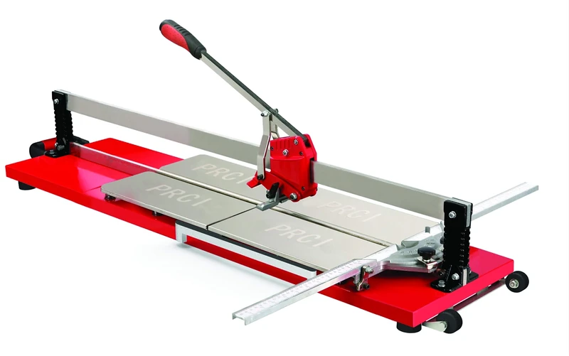 Die Tile Cutting Machine 20 11 32 Cut Checked Red 900 mm