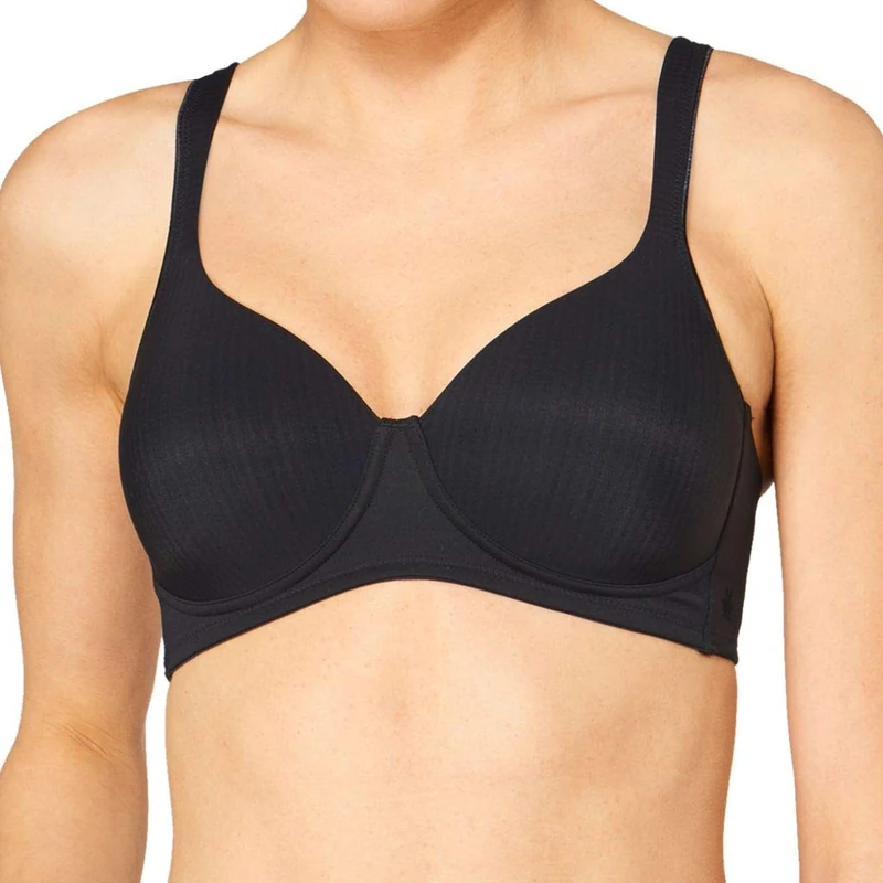 Triumph Women's Modern Soft+cotton P T-Shirt Bra, Black (Black 0004), 46D (Manufacturer size: 105)