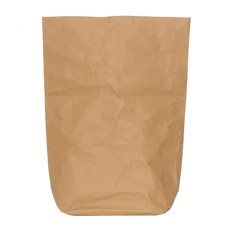 Furniteam Storage Box Plant Pot Laudry Bag, Washable Paper, Brown, 30 x 16 x 62 cm