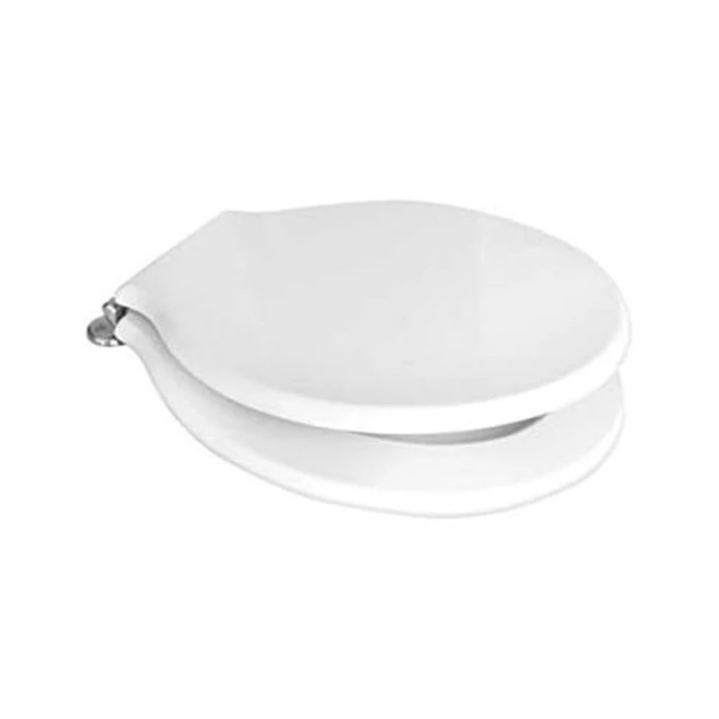 Pozzi Ginori 07761000 Pozzi Montebianco Art.07761 Seat with Chrome Hinges, White