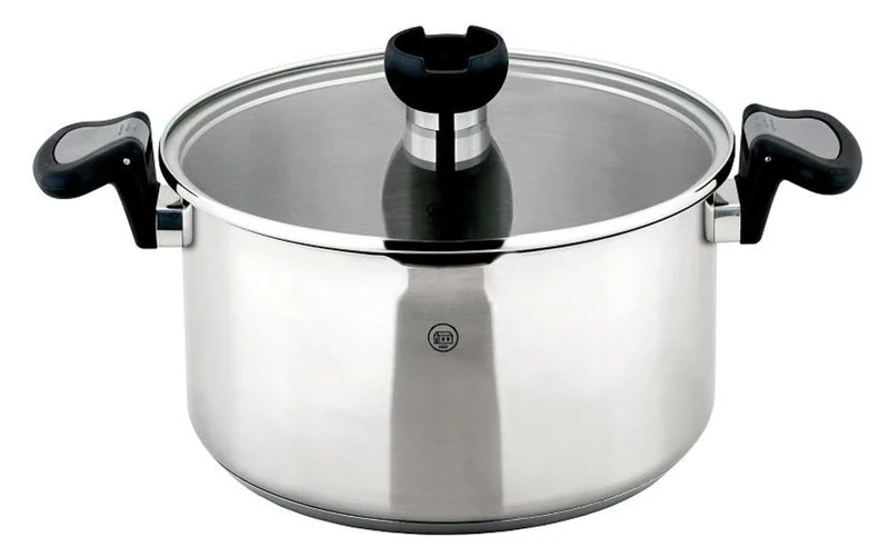 Aron – Design Star Red Dot and if Award – Cooking Pot with Glass Lid Diameter 24 cm 18/10 Stainless Steel – Suitable for All Hobs Including Induction Cooking Device by Carl Schmidt Sohn from Solingen - Image 1