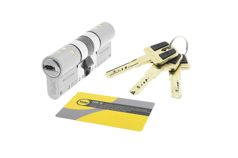 Yale HS7 Modular Security Cylinder, 35:35, Nickel Finish