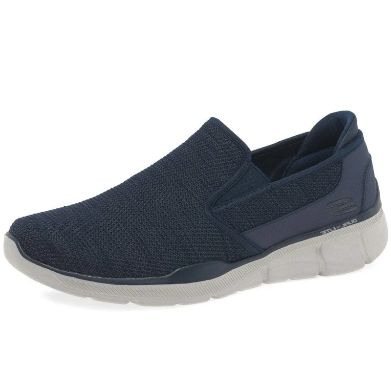 Skechers Men's Equalizer 3.0- Sumnin Slip On Sneakers, Blue Navy Nvy, 8 UK