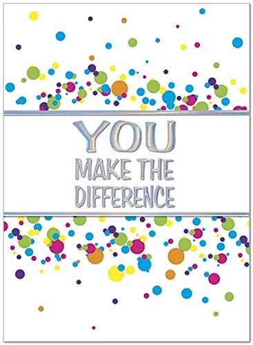 25 Employee Anniversary Cards - You Make the Difference - 26 White Envelopes - FSC Mix - Image 1