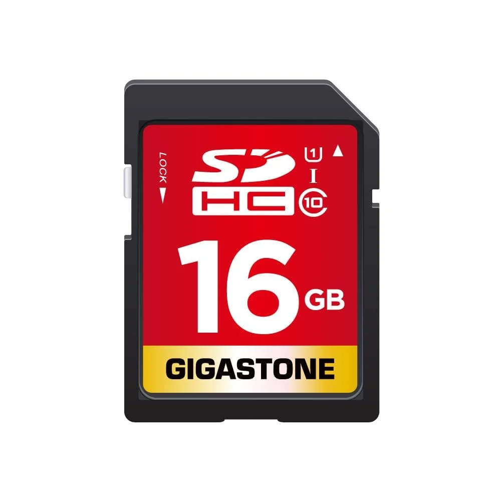 GIGASTONE 16GB SD Card, Speed Class 10 C10 U1, UHS-I SDHC Memory Card, Full HD video available