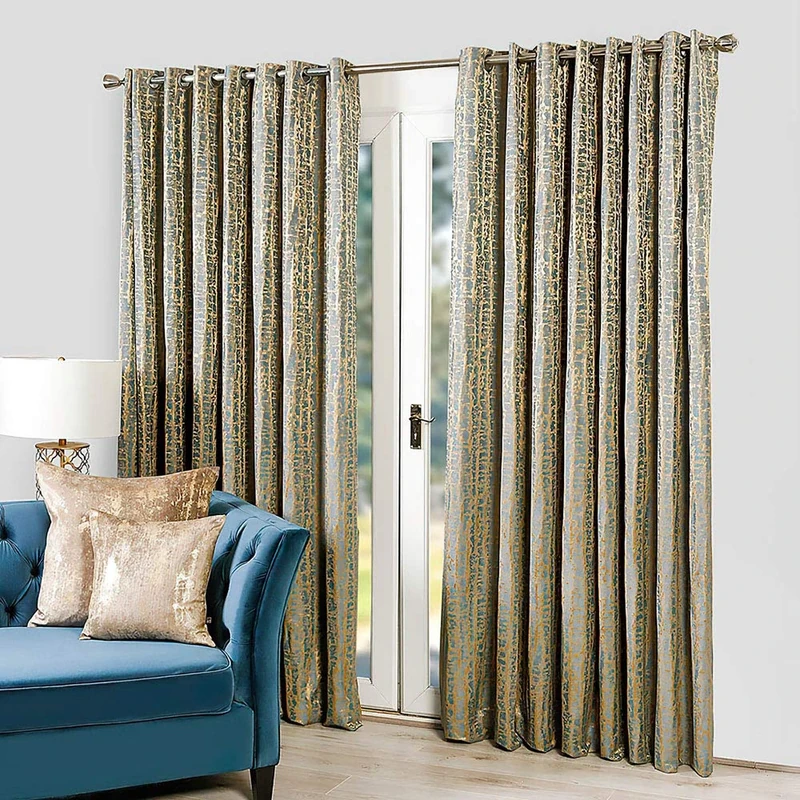 Scatterbox Two Curtain Panels, Textile, Blue, W254cm (100") x D229cm (90")