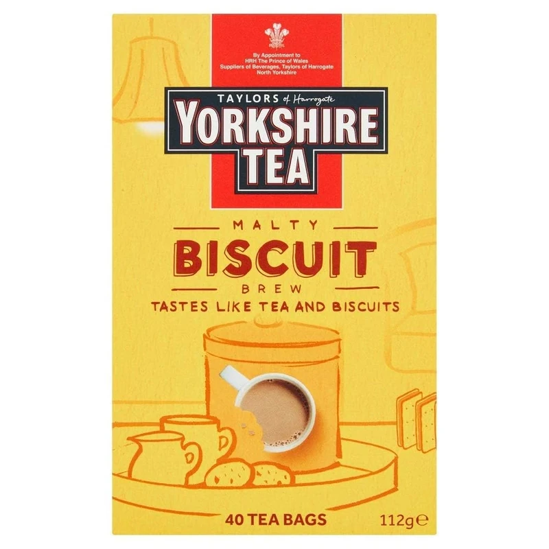 Yorkshire Tea Biscuit Brew 40 Tea Bags 112g