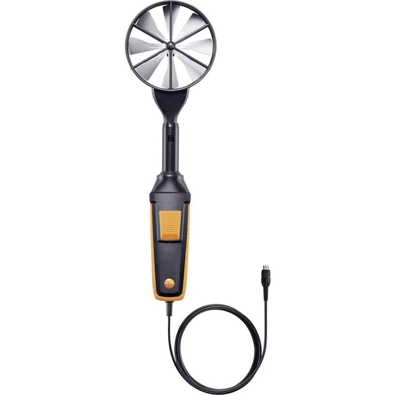 High-Precision Vane Probe (100 mm, Digital) - Including Temperature Sensor, Wired
