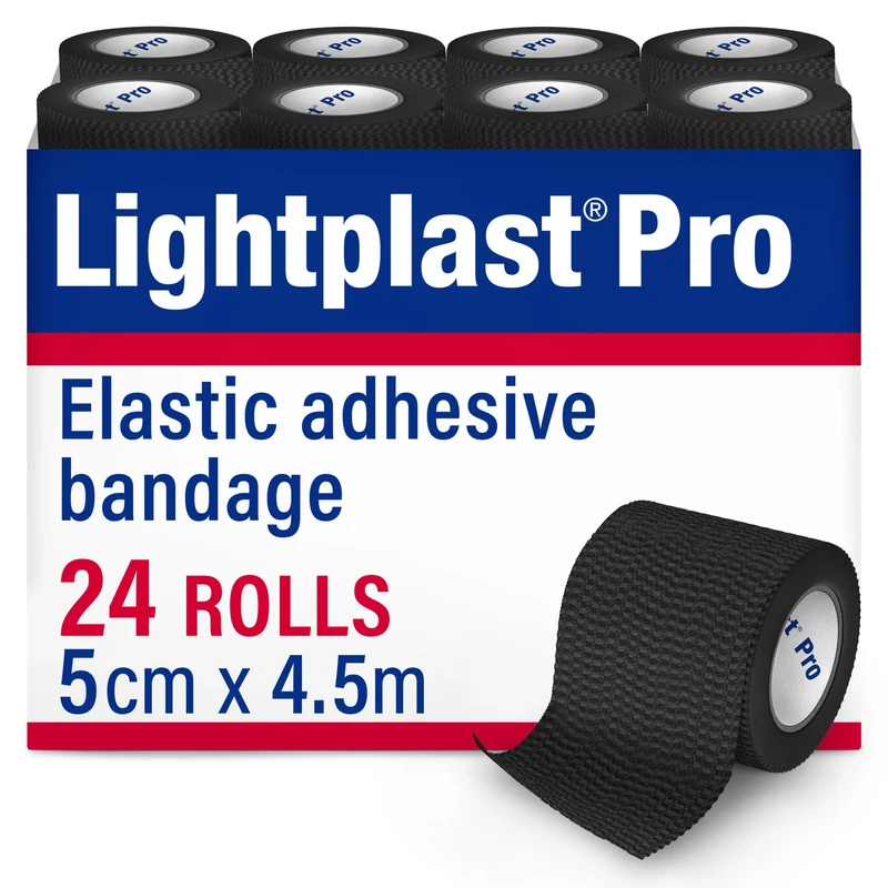 Physical Therapy Aids 84980BSN Medical Lightplast Pro, Black, 2" x 5 yards (Pack of 24)