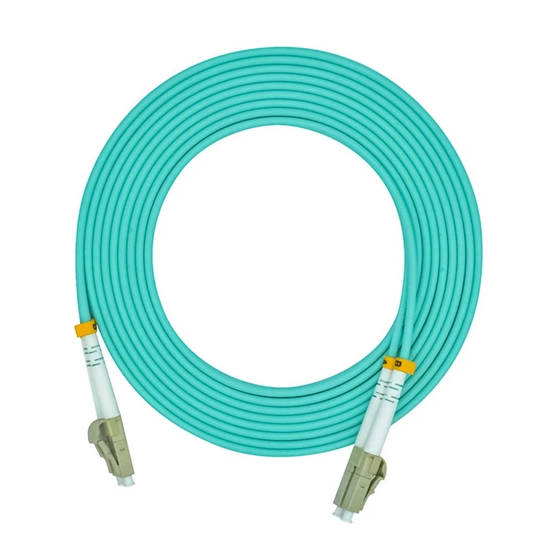 Jeirdus 20M 20Meters 65ft LC to LC Duplex 10Gb OM4 Fiber Optic Cable Jumper Optical Patch Cord 50/125 Multimode LC-LC