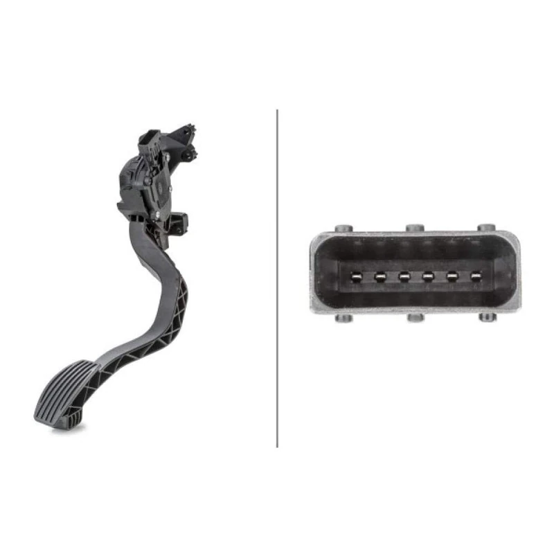 HELLA 6PV 010 175-721 Sensor, accelerator pedal position - for left-hand drive vehicles - 6-pin connector - Manual Transmission - Image 1