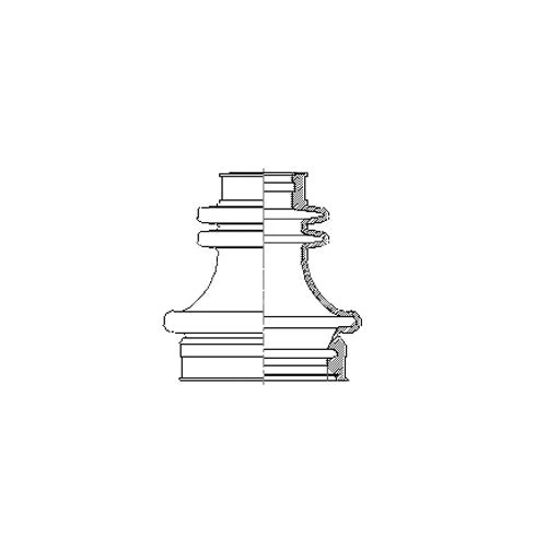 Borg & Beck BCB2043 Cv Joint Boot Kit To Fit Ford Sierra - Inner and Outer