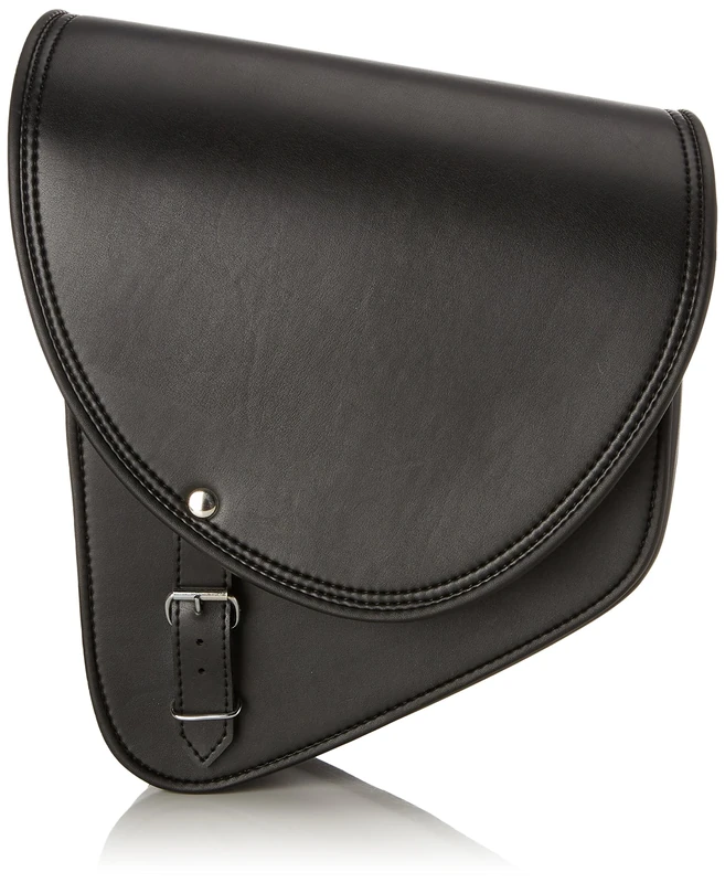 Customaccess AP0005N Left Side Barcelona Model Leather Saddlebag for Harley Davidson Sportster/Kawasaki Vulcan S
