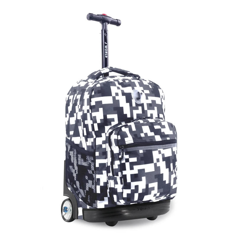 J World New York Sunrise Rolling Backpack Casual Daypack, 18 cm, 34.50 L, Camo - Image 1